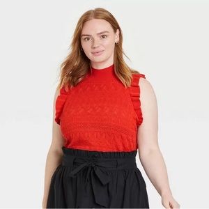 Women's Crochet Halter Neck Sweater Vest